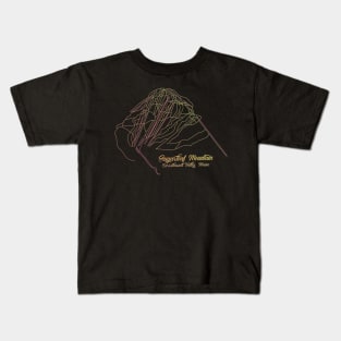 Sugarloaf Maine Trail Map Kids T-Shirt